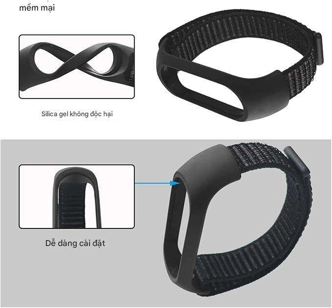 Dây vải Xiaomi Mi Band 7 khóa velco